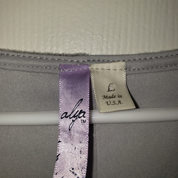 Alya Grey Loose Dress with Lining - Picture 4 of 5